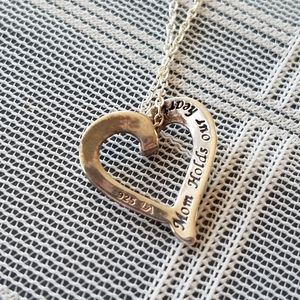 Sterling Heart Necklace - 925 LA